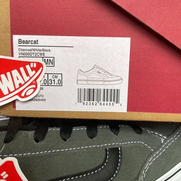 Vans Bearcat Charcoal/White/Black Men’s sneakers - Picture 16 of 16